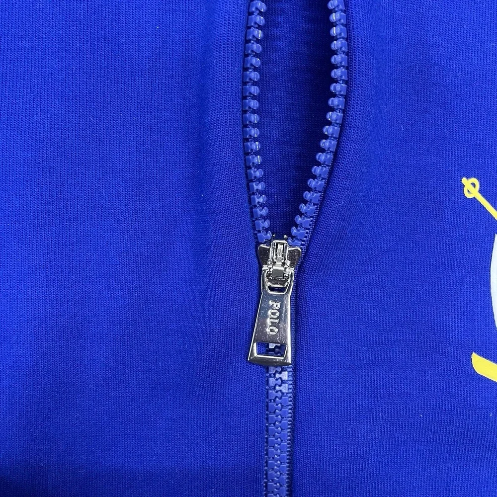 Polo Ralph Lauren Royal Downhill Skier Double Knit Zip Hooded Jacket XXL READ